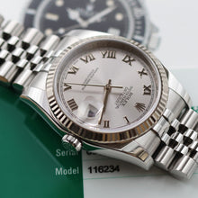Cargar imagen en el visor de la galería, Rolex Datejust ref. 116234 Silver Roman Dial - Jubilee Bracelet
