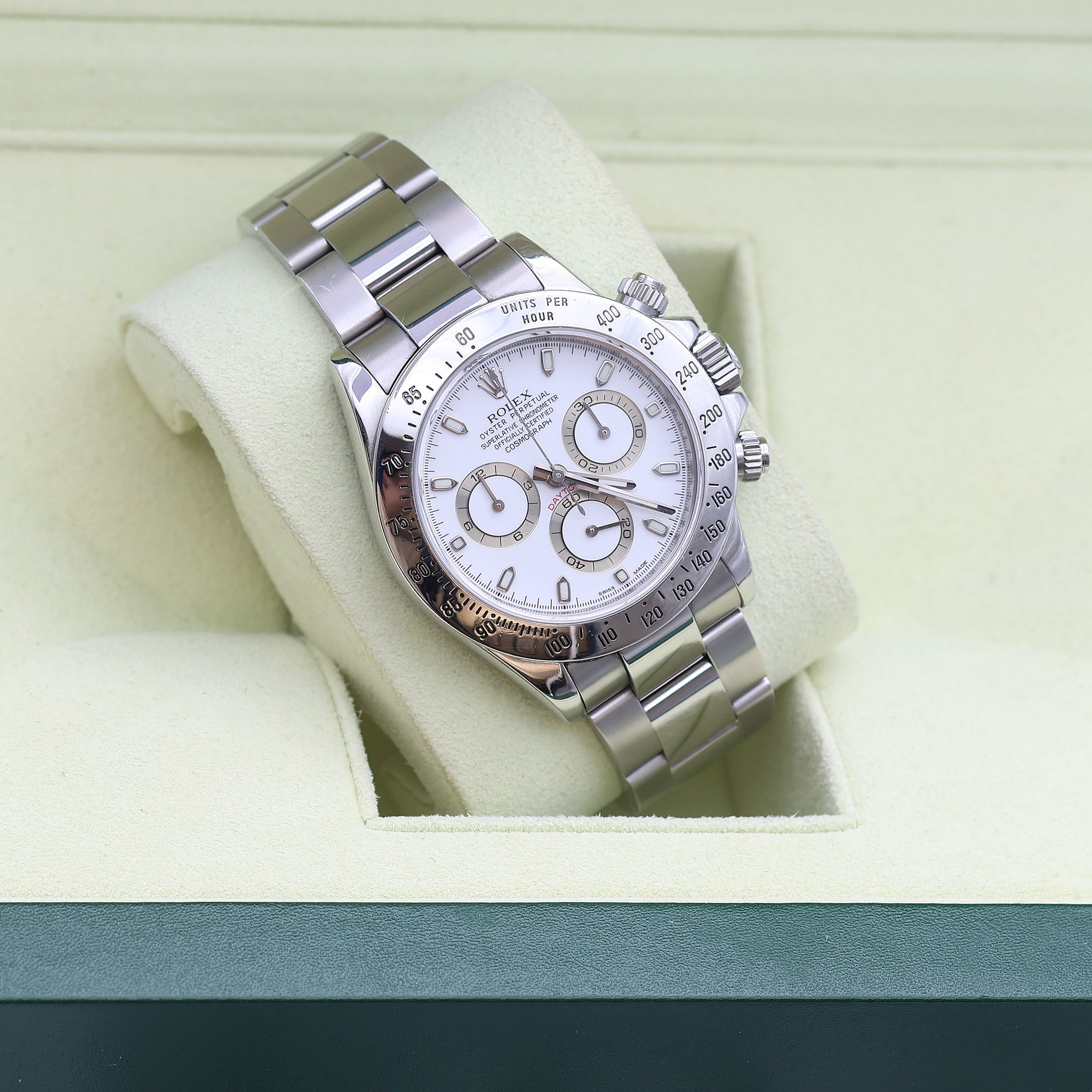 Rolex Daytona ref. 116520 White dial - Long Clasp – Debonar