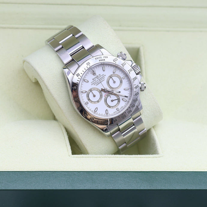 Rolex Daytona ref. 116520 White dial - Long Clasp