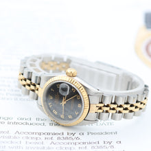 Load image into Gallery viewer, Rolex Lady-Datejust ref. 69173 - Brown Millennary/Computer Dial - Jubilee Bracelet
