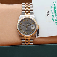 Bild in Galerie-Viewer laden, Rolex Datejust ref. 16203 Grey Roman Dial Jubilee Bracelet - Full set
