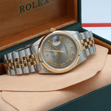 Bild in Galerie-Viewer laden, Rolex Datejust ref. 16203 Grey Roman Dial Jubilee Bracelet - Full set
