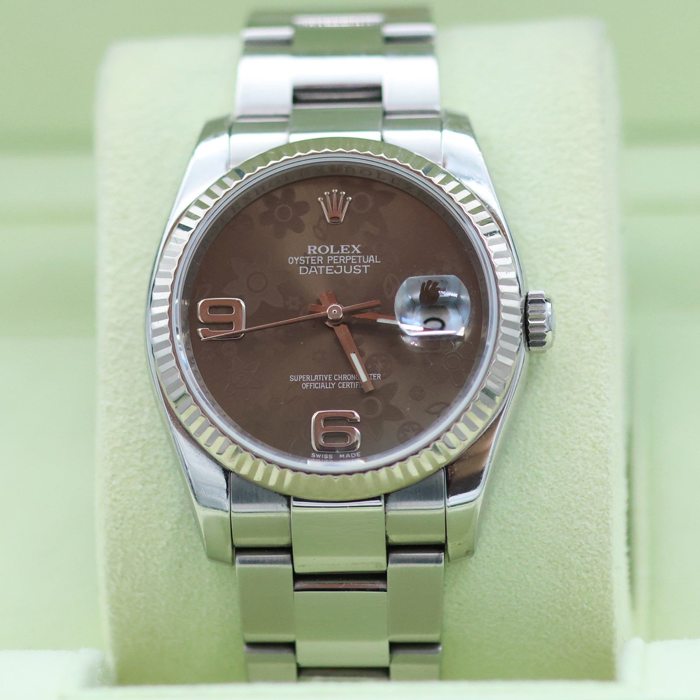 Rolex Datejust ref. 116234 Brown Flower Dial - Oyster - Only Watch