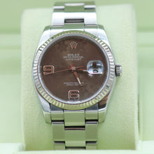 Cargar imagen en el visor de la galería, Rolex Datejust ref. 116234 Brown Flower Dial - Oyster - Only Watch

