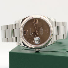Cargar imagen en el visor de la galería, Rolex Datejust ref. 116234 Brown Flower Dial - Oyster - Only Watch
