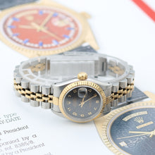Load image into Gallery viewer, Rolex Lady-Datejust ref. 69173 - Brown Millennary/Computer Dial - Jubilee Bracelet
