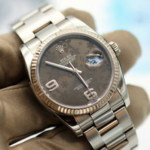 Cargar imagen en el visor de la galería, Rolex Datejust ref. 116234 Brown Flower Dial - Oyster - Only Watch
