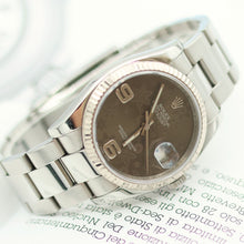Cargar imagen en el visor de la galería, Rolex Datejust ref. 116234 Brown Flower Dial - Oyster - Only Watch
