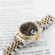Load image into Gallery viewer, Rolex Lady-Datejust ref. 69173 - Brown Millennary/Computer Dial - Jubilee Bracelet
