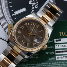Carica l'immagine nel visualizzatore di Gallery, Rolex Datejust ref. 116233 Chocolate Concentric Dial Oyster Bracelet - Full set
