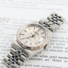 Load image into Gallery viewer, Rolex Datejust 36 ref. 16234 Silver Circle Dial -  Jubilee - Full Set

