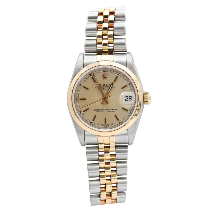 Rolex Datejust Midsize ref. 68243 Champagne Circle Dial - Full Set