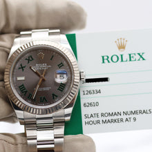 Charger l'image dans la galerie, Rolex Datejust ref. 126334 Wimbledon Dial Oyster bracelet - Full Set
