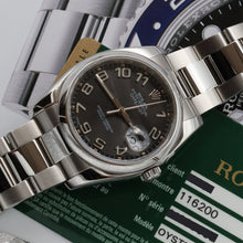 Load image into Gallery viewer, Rolex Datejust ref. 116200 Racing Concentric (Black) Dial - Oyster Bracelet - Full Set
