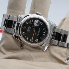 Load image into Gallery viewer, Rolex Datejust ref. 116200 Racing Concentric (Black) Dial - Oyster Bracelet - Full Set
