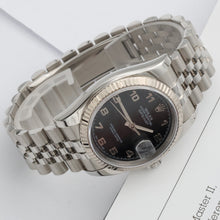 Load image into Gallery viewer, Rolex Datejust ref. 116234 Black Arabic Dial - Jubilee Bracelet - Full set
