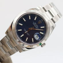 Carica l'immagine nel visualizzatore di Gallery, Rolex Datejust ref. 126300 Blue Dial Oyster bracelet - Full Set
