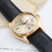 Bild in Galerie-Viewer laden, Rolex Day-Date Ref. 18038 Champagner -Zifferblatt - Lederband

