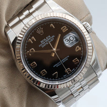 Load image into Gallery viewer, Rolex Datejust ref. 116234 Black Arabic Dial - Jubilee Bracelet - Full set
