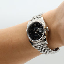 Load image into Gallery viewer, Rolex Datejust ref. 116234 Black Arabic Dial - Jubilee Bracelet - Full set

