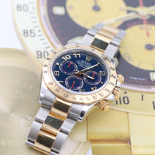 Załaduj obraz do przeglądarki galerii, Rolex Daytona ref. 116523 - Racing Blue Dial - Full Set
