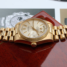 Load image into Gallery viewer, Rolex Day-Date ref. 18038 Silver Dial - President Bracelet Italian Date Disc

