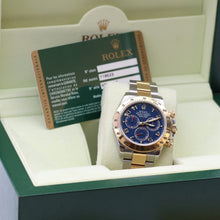 Załaduj obraz do przeglądarki galerii, Rolex Daytona ref. 116523 - Racing Blue Dial - Full Set

