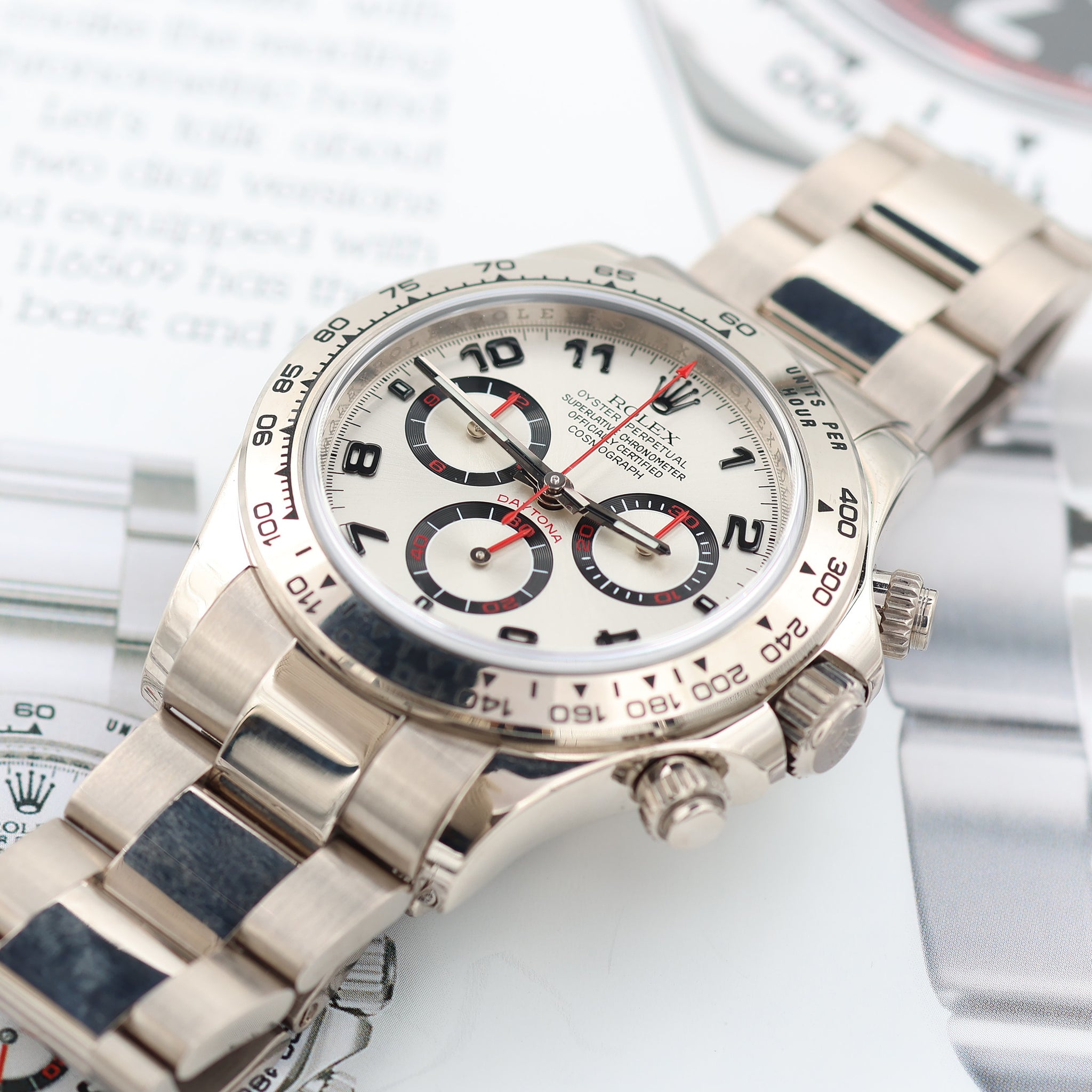 116509 Racing Rolex Daytona ref. 116509 - Silver Racing Dial - Full Set – Debonar ...