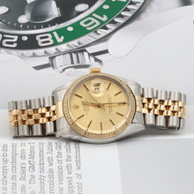 Load image into Gallery viewer, Rolex Datejust 36 ref. 16013 Champagne dial - Jubilee - Full Set
