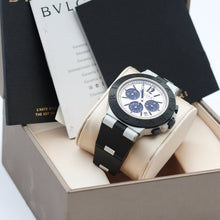 Cargar imagen en el visor de la galería, Bulgari Diagono Chronograph ref. AC 44 TA Silver Dial - Full Set
