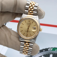 Load image into Gallery viewer, Rolex Datejust 36 ref. 16013 Champagne dial - Jubilee - Full Set
