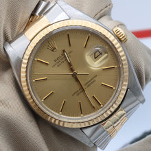 Load image into Gallery viewer, Rolex Datejust 36 ref. 16013 Champagne dial - Jubilee - Full Set
