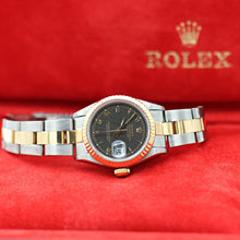 Cargar imagen en el visor de la galería, Rolex Datejust Lady ref. 69173 Steel/Gold - Grey Roman Computer Dial - Oyster Bracelet
