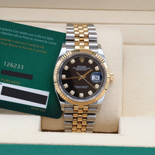 Ladda upp bild till gallerivisning, Rolex Datejust ref. 126233 - Black Diamonds Dial - Full Set
