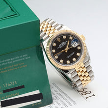 Ladda upp bild till gallerivisning, Rolex Datejust ref. 126233 - Black Diamonds Dial - Full Set
