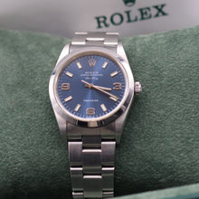 Load image into Gallery viewer, Rolex Air-King ref. 14000 Blue Arabic Dial 3-6-9 - Full Set
