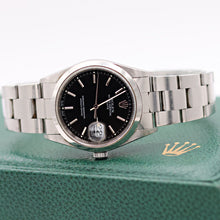 Cargar imagen en el visor de la galería, Rolex Date ref. 15200 Black Dial Oyster Bracelet - Full Set

