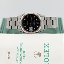 Cargar imagen en el visor de la galería, Rolex Date ref. 15200 Black Dial Oyster Bracelet - Full Set
