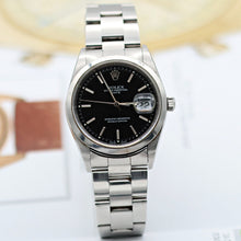 Cargar imagen en el visor de la galería, Rolex Date ref. 15200 Black Dial Oyster Bracelet - Full Set
