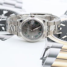 Załaduj obraz do przeglądarki galerii, Rolex Datejust ref. 126200 Wimbledon Dial Oyster Bracelet - Full Set

