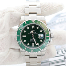 Load image into Gallery viewer, Rolex Submariner Green 116610LV (Hulk) in Steel - Green Dial - Full Set
