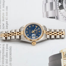 Cargar imagen en el visor de la galería, Rolex Datejust Lady ref. 69173 Steel/Gold - Blue Millennary Dial - Jubilee Bracelet
