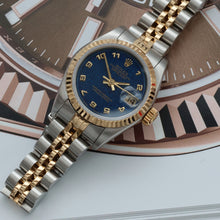 Cargar imagen en el visor de la galería, Rolex Datejust Lady ref. 69173 Steel/Gold - Blue Millennary Dial - Jubilee Bracelet

