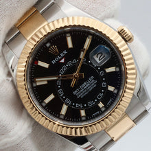 Charger l'image dans la galerie, Rolex Skydweller Steel/Gold ref. 326933 Black Dial - Oyster bracelet
