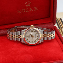 Charger l'image dans la galerie, Rolex Datejust Lady ref. 69173 Steel/Gold - Jubilee Bracelet - Cream Pyramid Dial - Jubilee Bracelet
