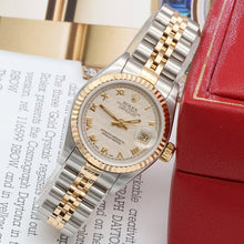 Charger l'image dans la galerie, Rolex Datejust Lady ref. 69173 Steel/Gold - Jubilee Bracelet - Cream Pyramid Dial - Jubilee Bracelet
