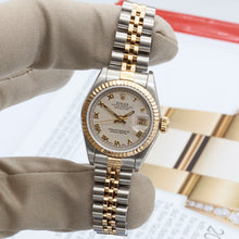 Charger l'image dans la galerie, Rolex Datejust Lady ref. 69173 Steel/Gold - Jubilee Bracelet - Cream Pyramid Dial - Jubilee Bracelet
