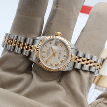 Charger l'image dans la galerie, Rolex Datejust Lady ref. 69173 Steel/Gold - Jubilee Bracelet - Cream Pyramid Dial - Jubilee Bracelet
