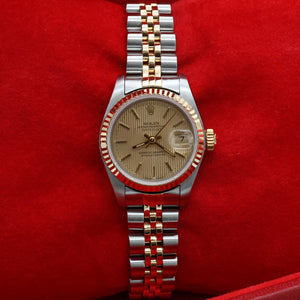 Rolex Datejust Lady ref. 69173 Steel/Gold - Champagne Tapestry Dial - Jubilee Bracelet