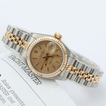 Load image into Gallery viewer, Rolex Datejust Lady ref. 69173 Steel/Gold - Champagne Tapestry Dial - Jubilee Bracelet
